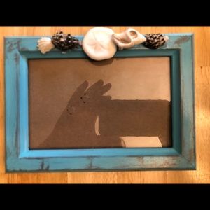 Blue Weathered Picture Frame